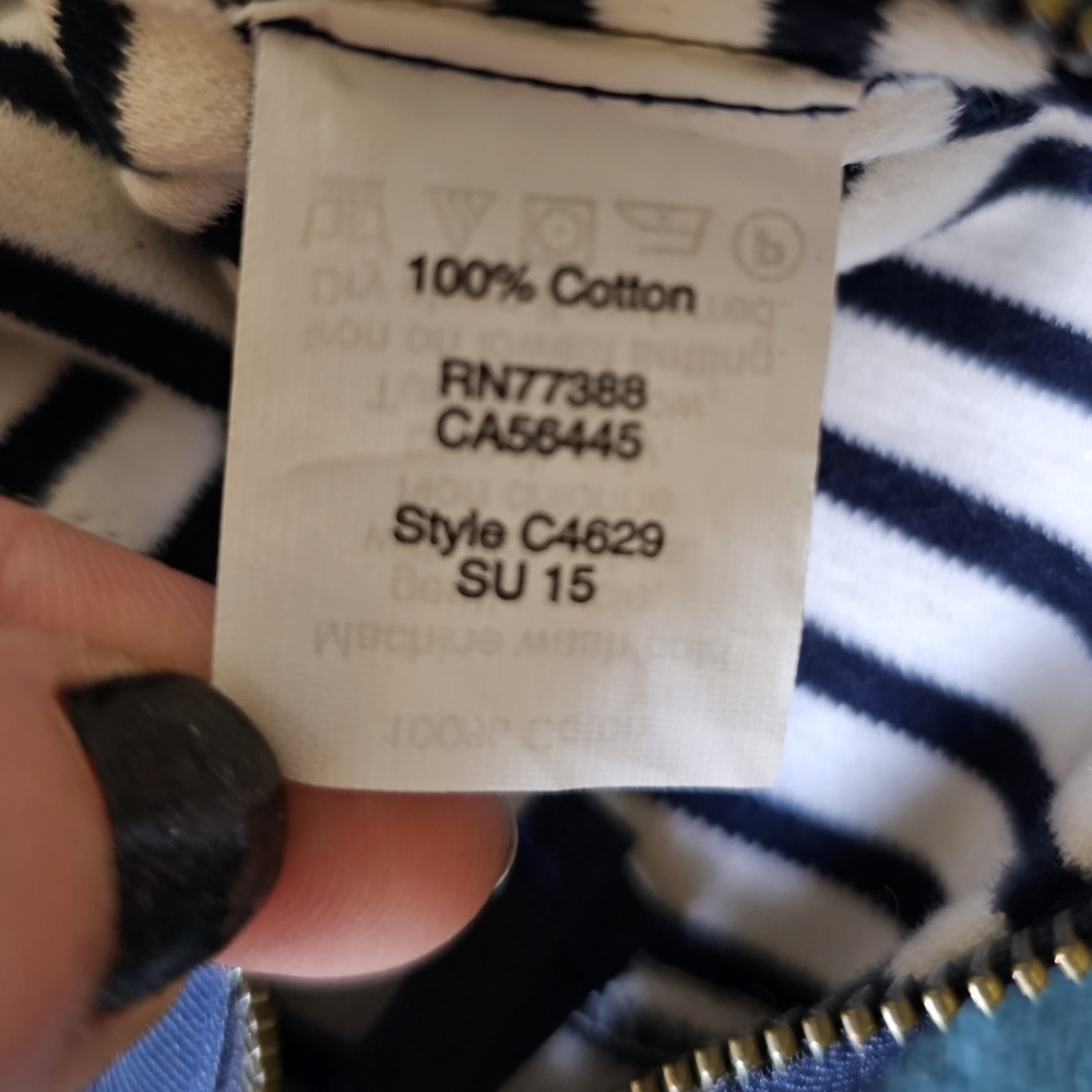 NEW Madewell Navy and White Vertical Stripe Skirt size Medium - Picture 6 of 10